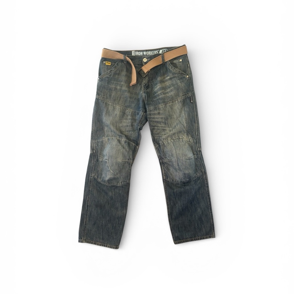 Bilt Ironworkers Men's 0398 Denim Motorcycle/Work Jeans, 36 Regular